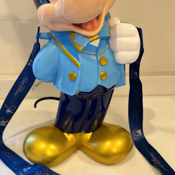 Disney World 50th Anniversary Mickey Mouse Popcorn Bucket Minnie Sipper Set - Picture 5 of 17